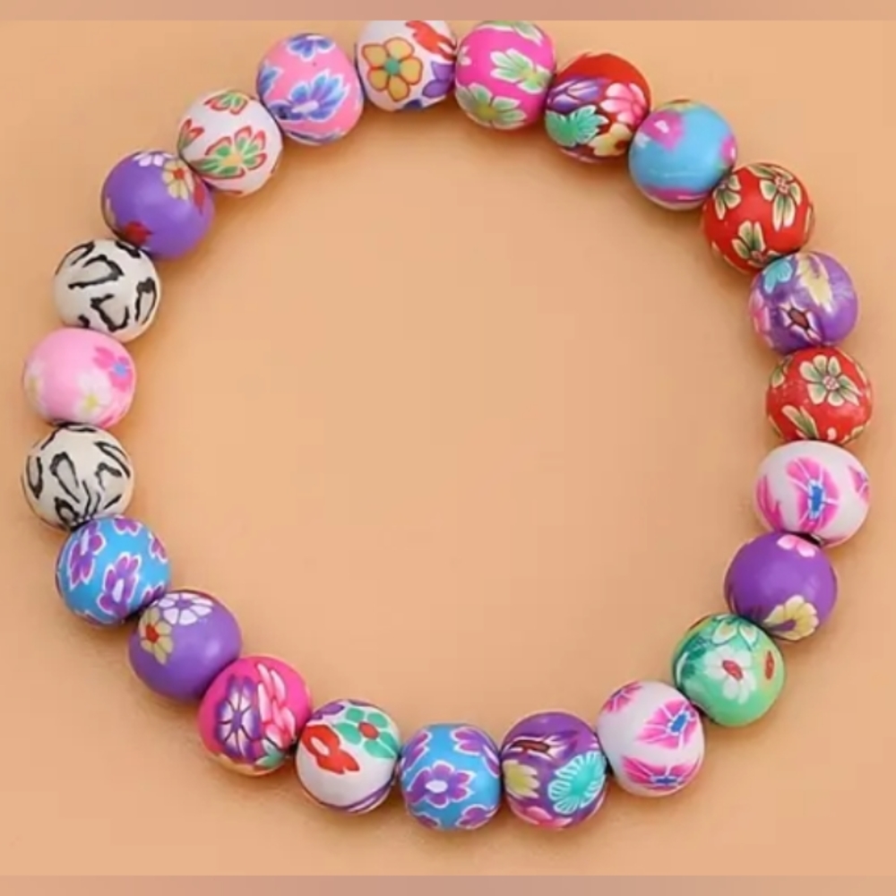 Fun flowers Beaeded Bracelet